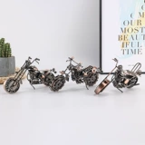 Кованое железо простые линии мотоцикл автомобильный металлический модель кафе дома отель входные стойки украшения украшения украшения