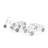 Кованое железо простые линии мотоцикл автомобильный металлический модель кафе дома отель входные стойки украшения украшения украшения