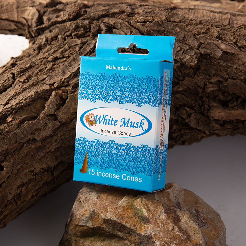 Mahendra White Musk Musk incense Household indoor tower incense Indian incense Imported incense Purified air incense