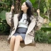 Shu Rui phiên bản Hàn Quốc áo khoác len nữ dài giữa năm 2020 dày trùm đầu là áo khoác len mỏng và mỏng - Áo khoác ngắn