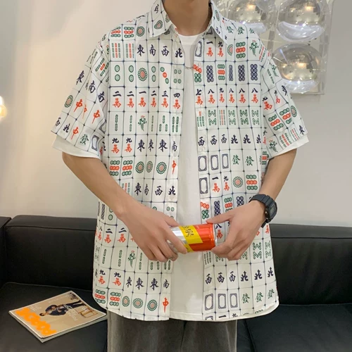 Летняя рубашка, лонгслив, одежда для защиты от солнца подходит для мужчин и женщин, китайский стиль