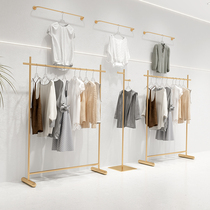 Clothing Store Show Shelves Landing Style Womens Clothing Shelves Gold Hung Clothes Hanger Display Combined Storefronts Side Hanging Special Racks