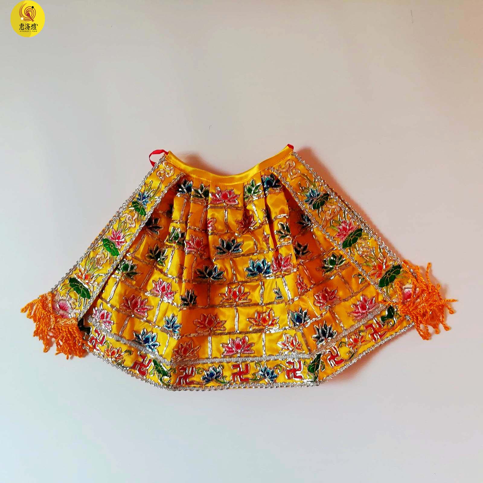 Buddha statue The Beatles yellow Guanyin view of the bodhisattva The bodhisattva cloister The Divine Fairy Cloister embroidered bamboo clothes 24cm-Taobao