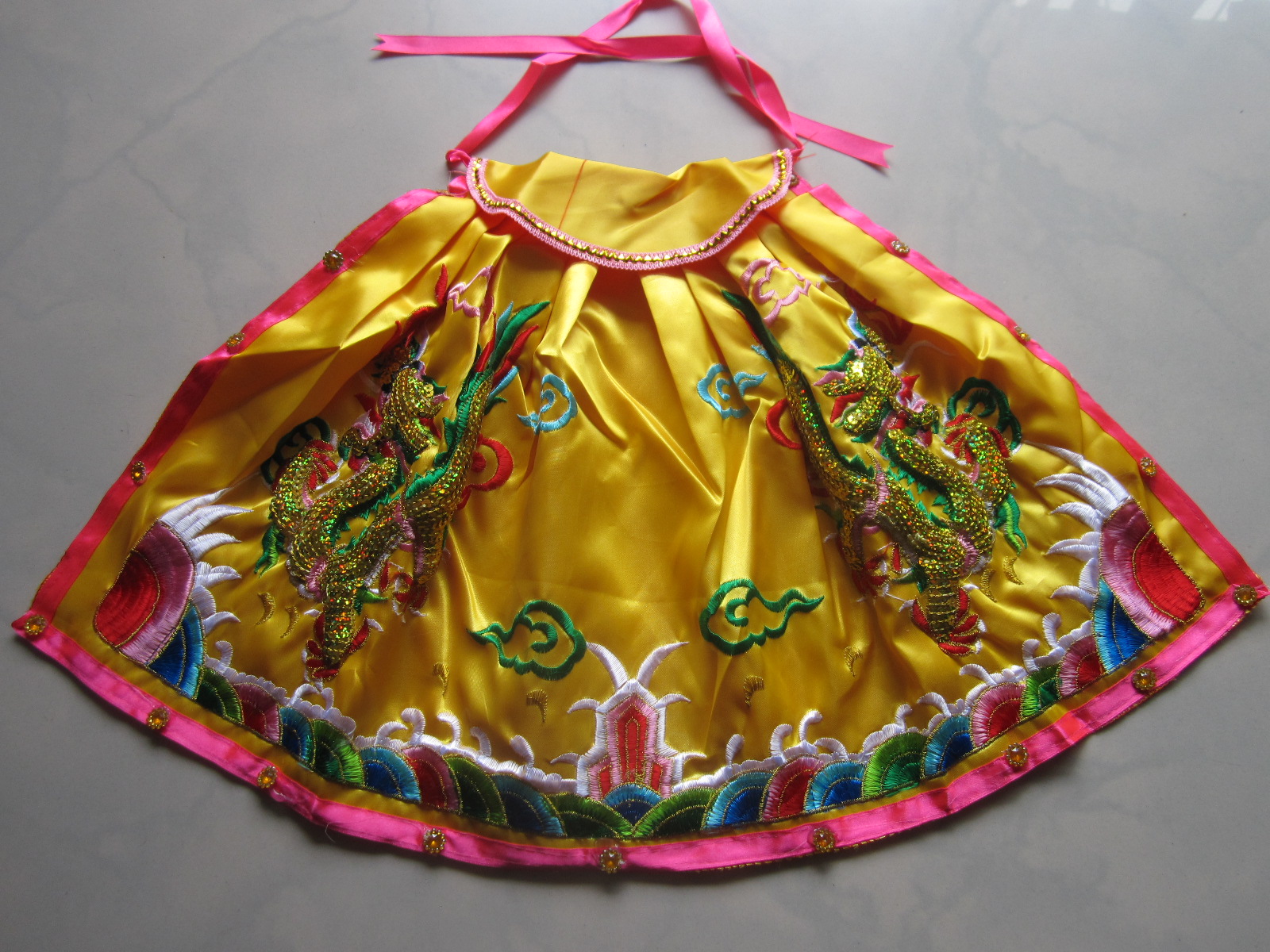 Buddha Statue Cloister Clothes God Clothes God Clothes Chaeze God Daven Chaegoon Chaegoon Chaeze Beads and Beads Embroidery 36cm-Taobao