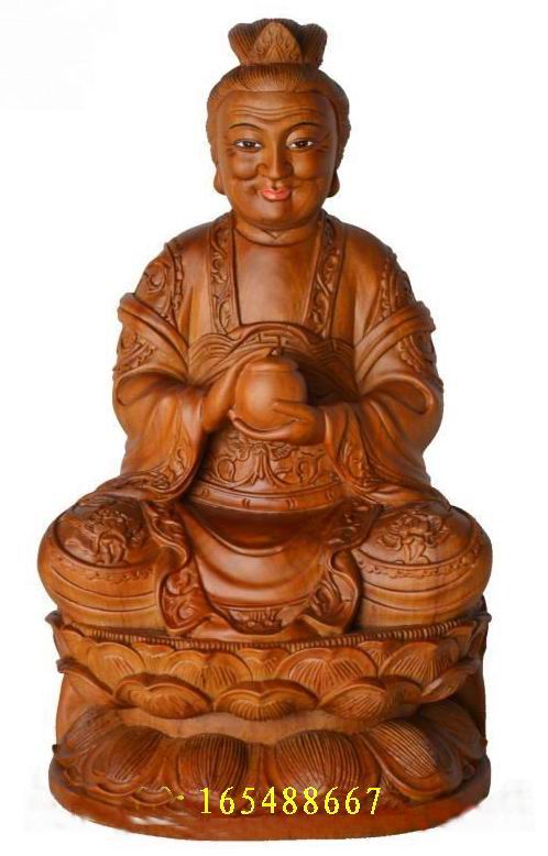 TAOIST STATUE custom-made Lishan OLD MOTHER Statue of Our LADY of Lishan Custom-made CAMPHOR WOOD statue carved 30CM