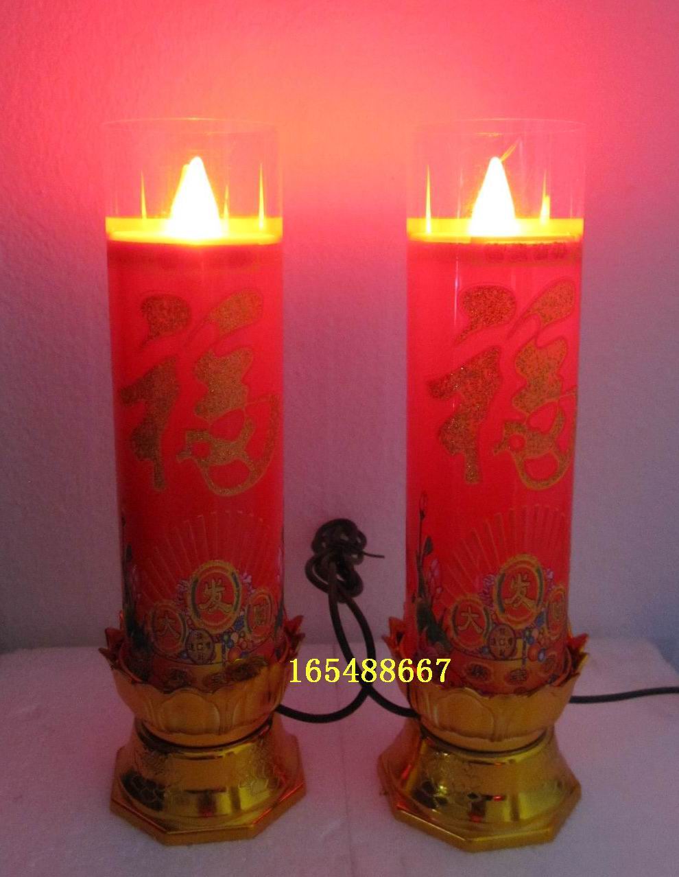 Beaver fortune god blessed candle Buddha Hall for Buddha Electric candle Buddha front light LED electronic candle plug-in candle-Taobao