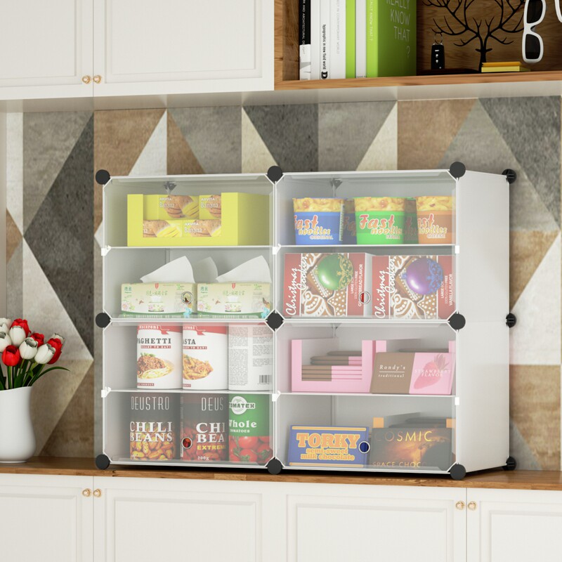 Gap storage cabinet small cabinet for snacks home finishing plastic multi-layer combination storage rack gap cabinet