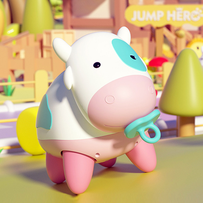 Baby humming cow toy puzzle early education 6 seven 8 months newborn learning to climb boys and girls baby gifts 0 to 1 years old