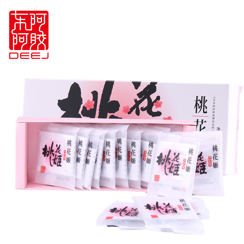 Dong'e donkey-hide gelatin solid yuan paste peach blossom Ji donkey-hide gelatin cake 75g instant ejiao non-handmade