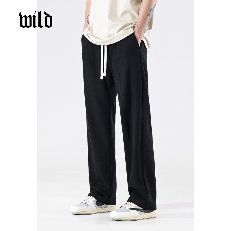 Men's Straight-Leg Pants 2026 New Summer Loose Sports Sweatpants Men's American-Style Trendy Drape Casual Pants