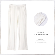 Single Length Pants Sleeping Pants Mens Summer Pure Cotton Thin all cotton anti-mosquito pants outside wearing home pants