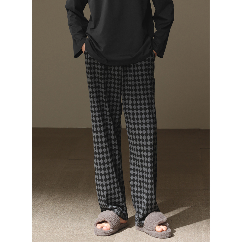 【Xinjiang Cotton】Men's Single Pair of Pajama Pants, Spring and Autumn Pure Cotton Casual Plaid Long Pants, New Summer Style, Loose Straight-Leg Home Pants 【Xinjiang Cotton】Men's Single Pair of Pajama Pants, Spring and Autumn Pure Cotton Casual Plaid Long Pants, New Summer Style, Loose Straight-Leg Home Pants