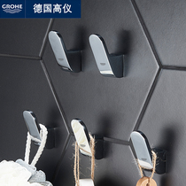 German High Instrument Full Copper Free Punch Hook Single Hook Toilet toilet Xuanguan Wall hanging clothes hooku hood hook solid hook