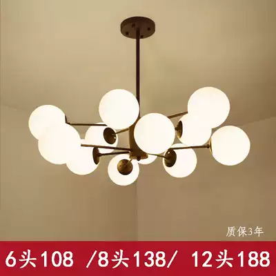 Nordic chandelier LED living room lamp modern simple 2020 new bedroom creative Net Red Magic Bean lamps