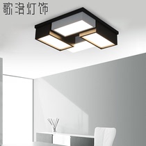 LED ceiling lamp square living room lamp atmospheric creative bedroom lamp warm romantic modern simple room lamp