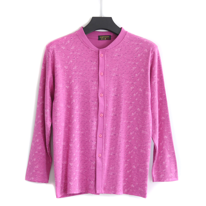 Thêm trọng lượng để tăng womens bông cardigan đơn mảnh áo mùa thu kích thước lớn mẹ trung niên mở dây áo khoác dài tay.