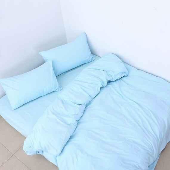 Tây Ban Nha DAN! Seasons tối giản màu gia đình thoải mái bốn! + + Linen chăn gối hai! - Bộ đồ giường bốn mảnh bộ chăn ga gối đệm cưới everon