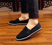 Chinese style cloth shoes mens spring and autumn shoes rubber soles traditional mens Chinese father shoes