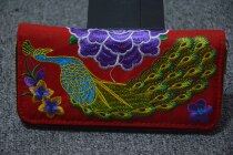 2019 autumn and winter New embroidery bag ethnic style embroidery bag long wallet mobile phone bag single layer ladies hand bag