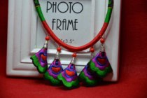 Hot selling ethnic style choker sweater chain short collar hand woven wax rope simple retro female jewelry