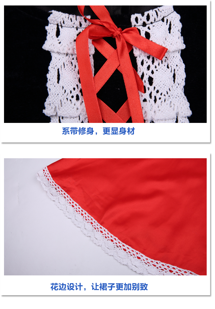 Mới Halloween Cô gái nhỏ Red Red Hood Trang phục Phù thủy Áo choàng Áo choàng ma cà rồng Trang phục ma cà rồng bộ noel cho bé