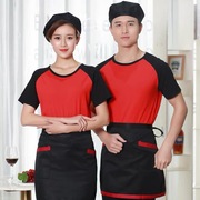 quần áo công việc Waiter của ngắn tay T-shirt nhà hàng ăn uống sữa nhanh trà nướng lẩu khách sạn hè váy cô gái