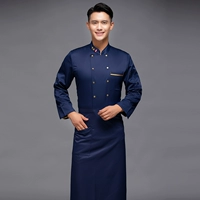 Синий топ+фартук