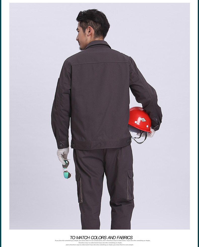 Cotton lưới điện quần yếm phù hợp với dịch vụ bảo hiểm lao động nam mùa thu và mùa đông tay dài cotton công nhân điện kỹ thuật quần áo bộ đồ khủng log