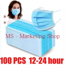 100pcs Anti dust Mask Disposable Protect 3 Layers Filter