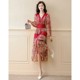 Spring Floral French Dress Women 2023 Early Spring New Women's Wear Ladies' Temperament Thin Skirt Cheongsam