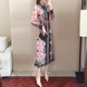 Improved version of cheongsam dress 2022 spring new women's fashion floral chiffon ethnic style skirt temperament