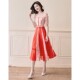 Lace chiffon dress women's summer 2023 summer new temperament high-end skirt design sense niche long skirt