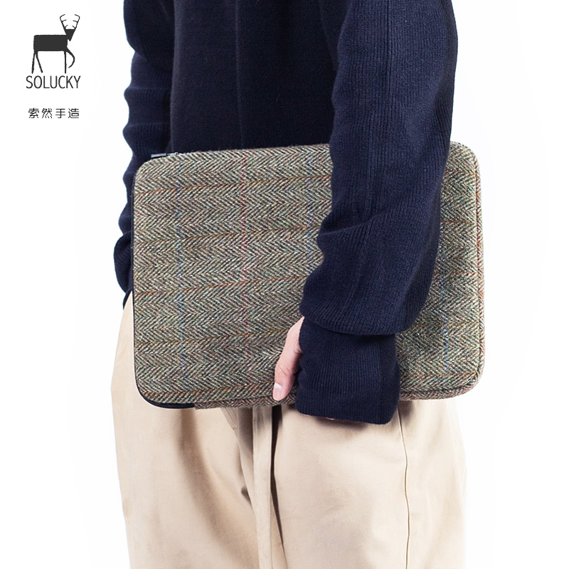 2023 new sozhan applicable apple felt liner bag 15macbookair14 notebook macpro13 3 inch 12 protective sleeve 13 6M1 computer bag 1