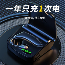 Bluetooth headphone bone conduction true wireless not in ear hanging ear style for a long time no pain 2021 new single ear mens sport type running original dress typec charge