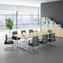 Simple modern fashion conference table Long table Small plate paint conference table Training table Office table Long table