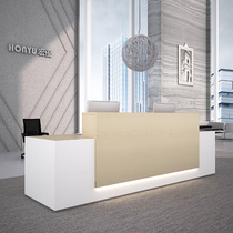 Company front desk Reception desk Simple modern consulting Welcome cashier Bar office counter Front desk desk