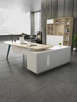 New Chinese boss desk Office desk Simple modern manager desk Table and chair combination Large desk Presidents office desk Single person