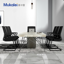 Large mini conference table long table minimalist modern reception Negotiations table and chairs combined long table work desk office furniture