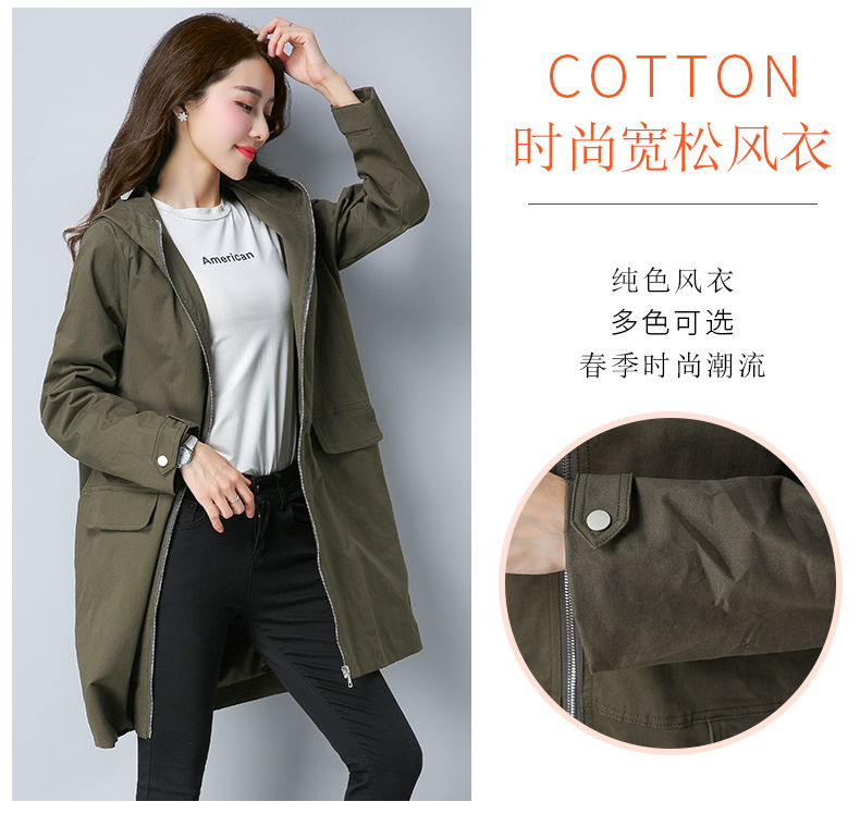 Trench pour femme en Coton en Coton - Ref 3227206 Image 8