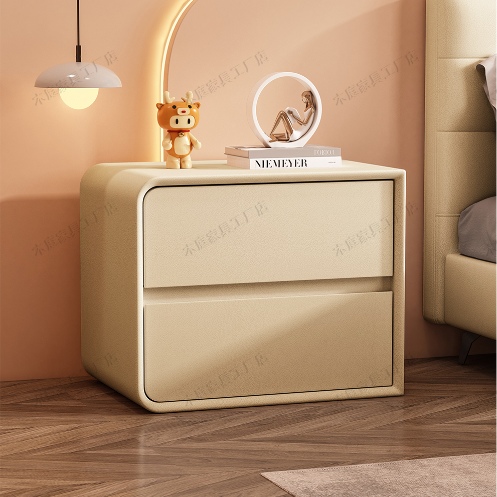 Pure solid wood free installation mini simplicity modern net red multi -function storage storage placement bedroom bedside small bedside table