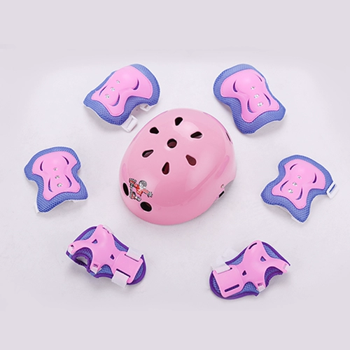 君立 Детский шлем подходит для мужчин и женщин для уличного катания, защитное снаряжение, комплект, самокат, роликовые коньки, наколенники