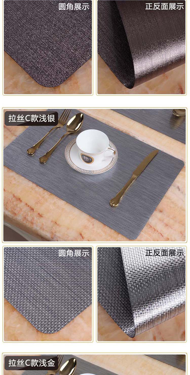 Vàng đại bàng nước PVC mat và mat nhiệt dầu bát thảm mat mat món ăn bảng đế lót ly Continental thực phẩm mat mat bảng - Khăn trải bàn khăn trải bàn uống nước