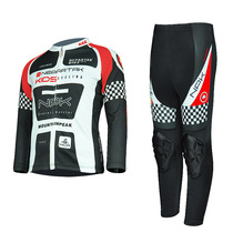 Childrens balance car protective riding suit spring and summer sunscreen breathable suit with knee pads slide wheel slide suit racer