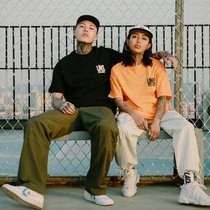 SEND MR UNUSUAL street trend half sleeve compassionate UNS letter printed short sleeve T-shirt male and female co-pay