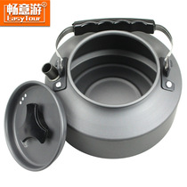Changyiyou outdoor self-driving tour equipment kettle stainless steel camping portable picnic teapot coffee pot 1 1L