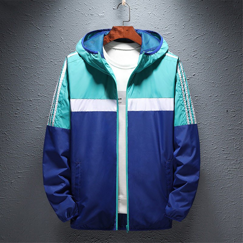 New Jacket male student three bars sports coat baseball suit Han edition mens coat male trend spring and autumn