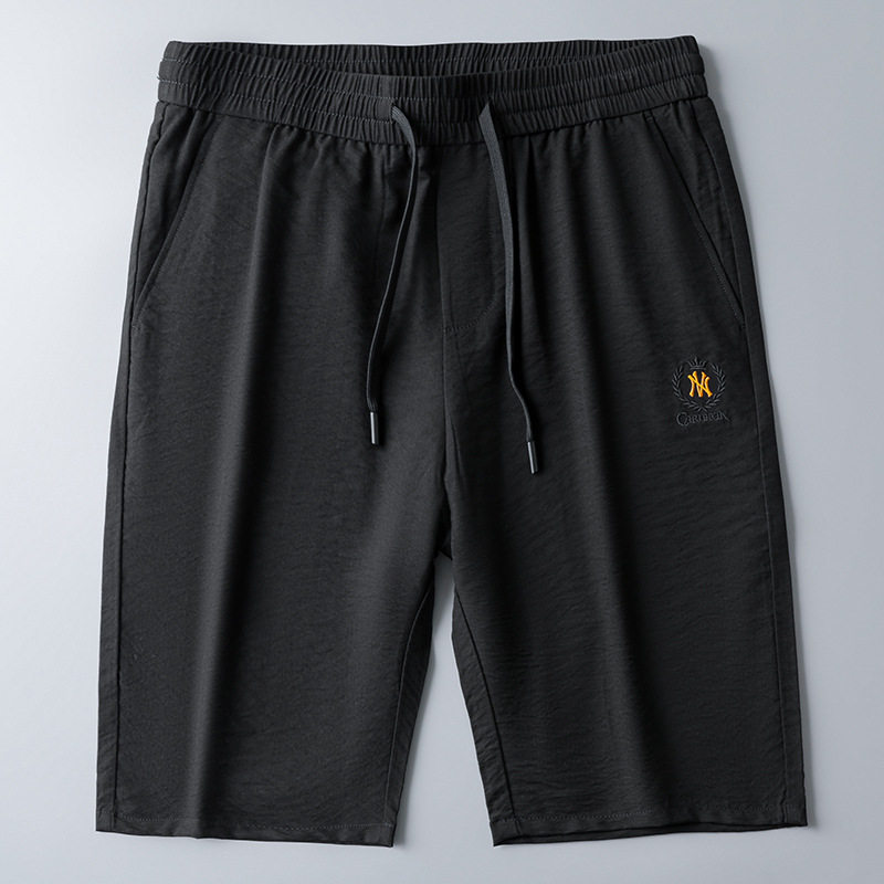 Summer new light lavish shorts pure color men's 50% pants Chauffo Comfortable Trend Casual Pants Men's Sport