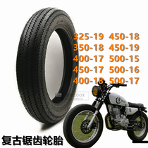 Serrated tyre Moto retro tyre 4 00 4 50 5 00-15 inch 16 17 inch 18 inch 19 inch 19 inch serrated tire