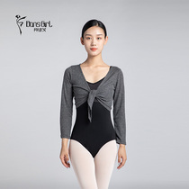 Presale Dancer Poetry Goxin Pics Ballet Warm Blouse Body Clothes Dancing Blouse WG01289 Front Knotted Blouse