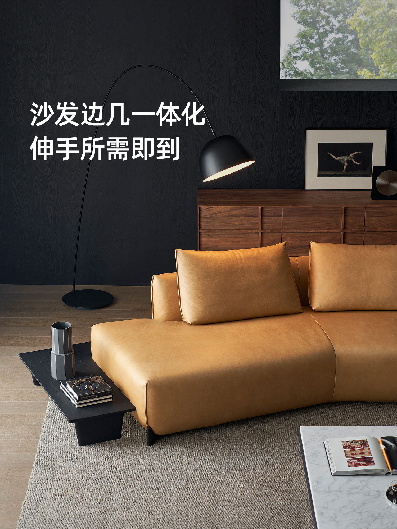 琥珀沙发复古全真皮头层牛皮异形转角贵妃别墅大户型